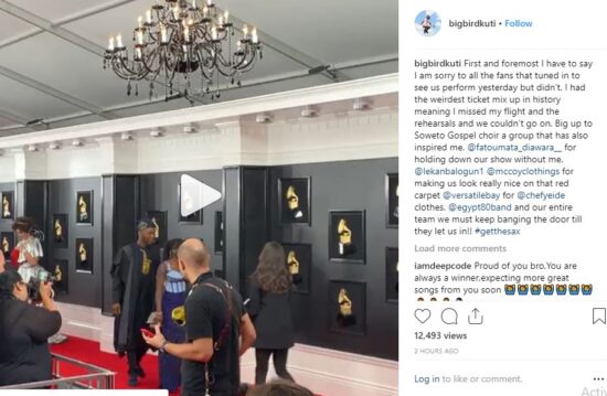 Seun Kuti Reveals Why Didn't Perform at 2019 Grammy Awards