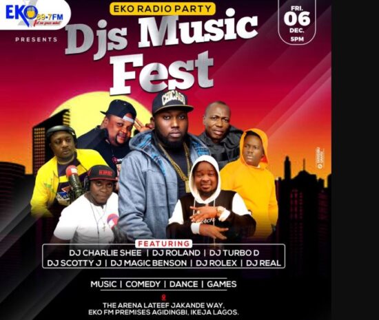 #DJsMusicFest Eko Radio Party set to hold Tomorrow