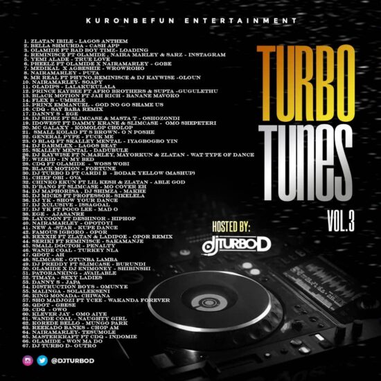 Turbo Tunes Vol. 3 Tracklist