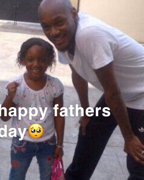Isabella Idibia and her dad, 2Baba