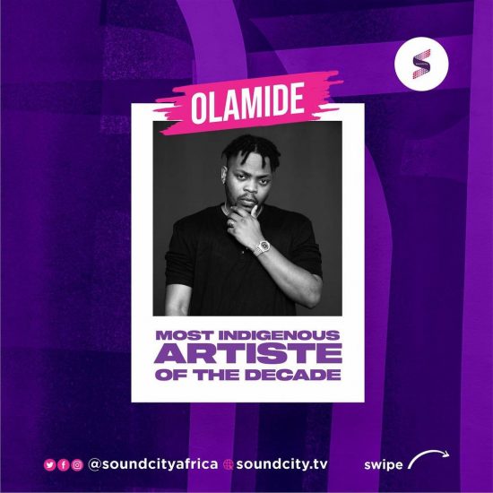 Olamide named as Most Indigenous Artiste of the Decade