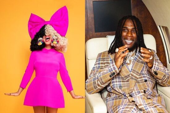 Sia set to release her new single, “Hey Boy!” featuring Burna Boy
