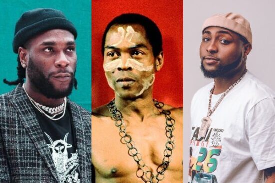 Burna Boy, Davido show support as Fela Kuti gets nominated for Rock & Roll Hall of fame 2021