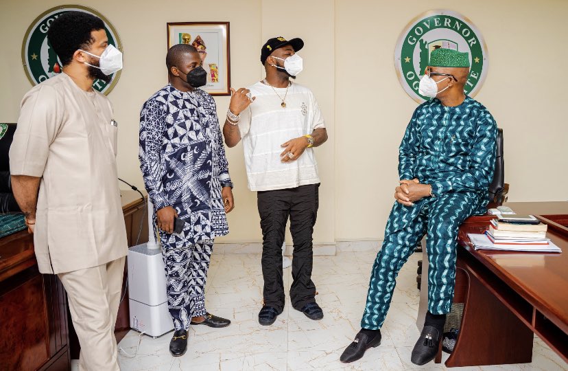 Davido paid a visit to the Governor of Ogun state