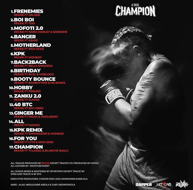 ,Rexxie's'A True Champion' Album resonates club bangers hits (Review)
