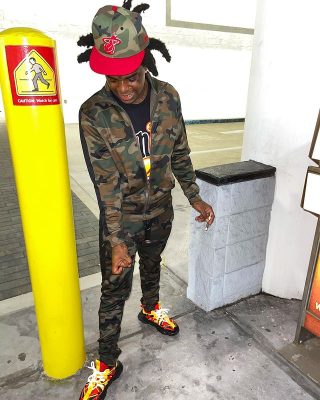 American rapper Kodak black vibes to Davido If