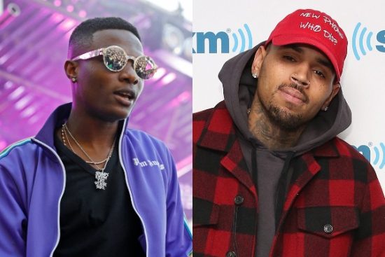Watch the Moment Wizkid brings out Chris Brown on stage at the O2