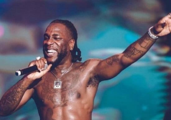 Burna Boy pushes a fan who attempted to get on stage and grab him