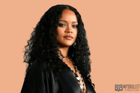Rihanna reacts as she is honoured with statue at the 2022 Met Gala
