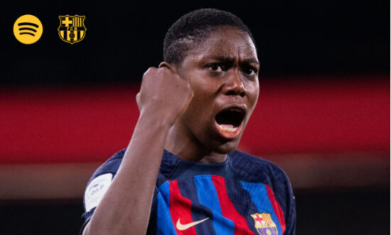 Nigeria’s Asisat Oshoala shares her FC Barcelona Matchday playlist with Spotify