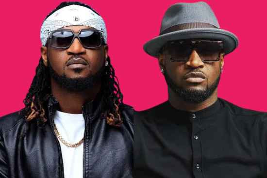 P-square cause commotion as they strip on stage