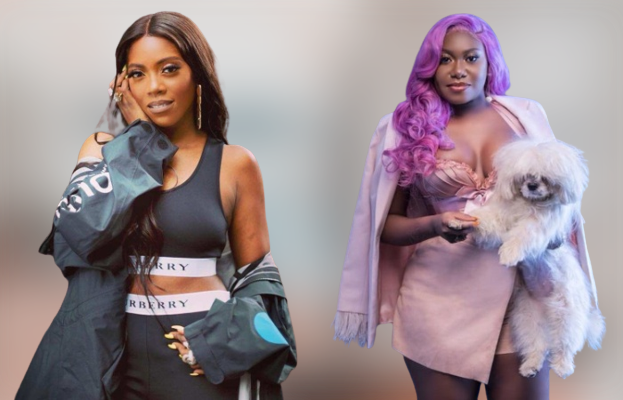 Watch as Tiwa Savage vibes hard to Niniola’s hit song ‘All eyes on me’