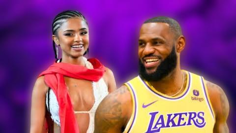 Tyla meets NBA legend LeBron James at Lakers game.